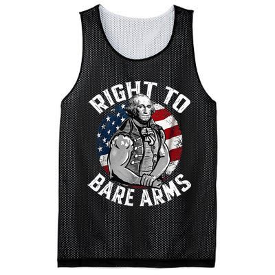 Right To Bare Arms 4th Of July Gym George Washington Mesh Reversible Basketball Jersey Tank