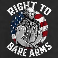 Right To Bare Arms 4th Of July Gym George Washington Tumbler