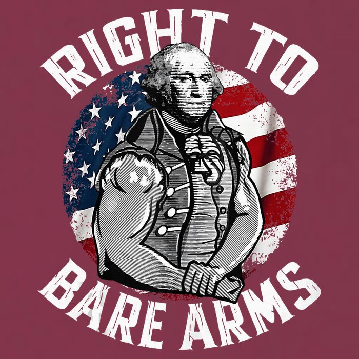 Right To Bare Arms 4th Of July Gym George Washington 16oz Travel Tumbler