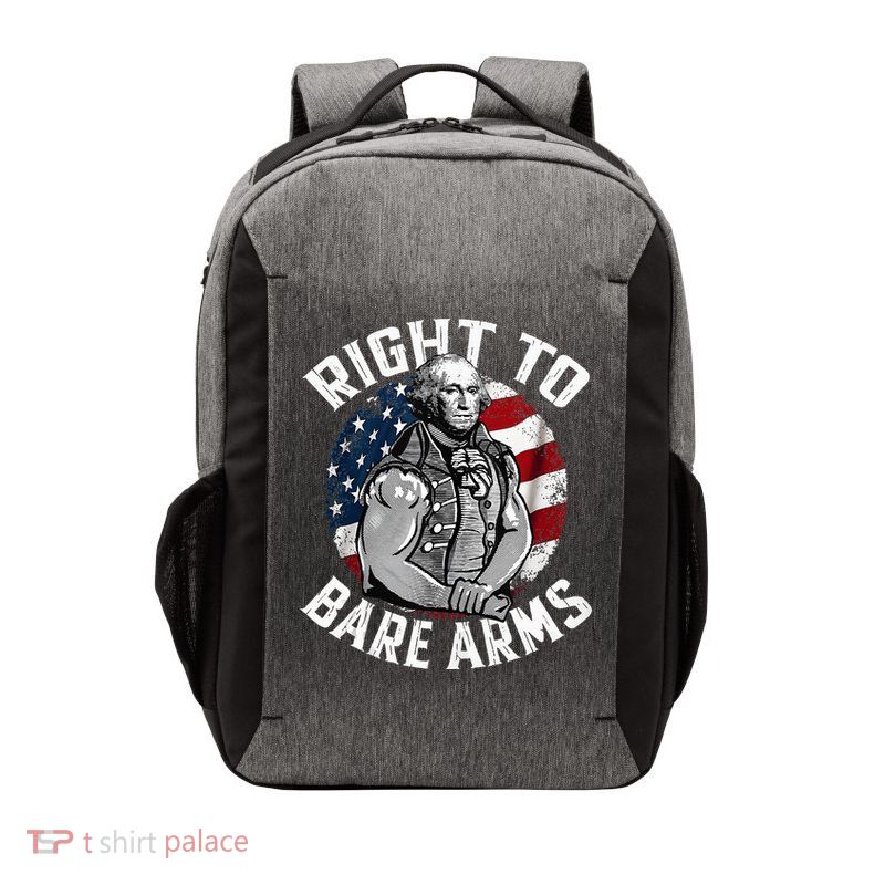 Right To Bare Arms 4th Of July Gym George Washington Vector Backpack