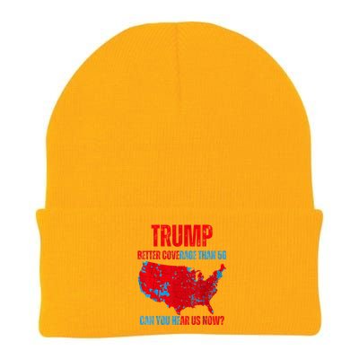 Retro Trump Better Coverage Than 5g Can You Hear Us Now Knit Cap Winter Beanie