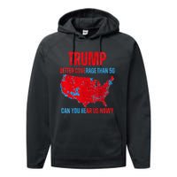 Retro Trump Better Coverage Than 5g Can You Hear Us Now Performance Fleece Hoodie