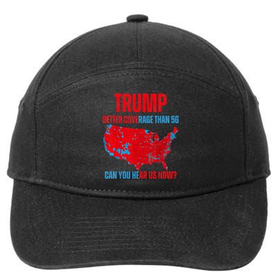 Retro Trump Better Coverage Than 5g Can You Hear Us Now 7-Panel Snapback Hat