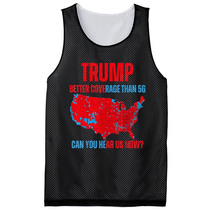 Retro Trump Better Coverage Than 5g Can You Hear Us Now Mesh Reversible Basketball Jersey Tank