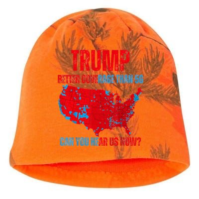 Retro Trump Better Coverage Than 5g Can You Hear Us Now Kati - Camo Knit Beanie