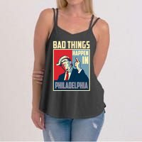 Retro Trump Bad Things Happen In Philadelphia Trending Women's Strappy Tank