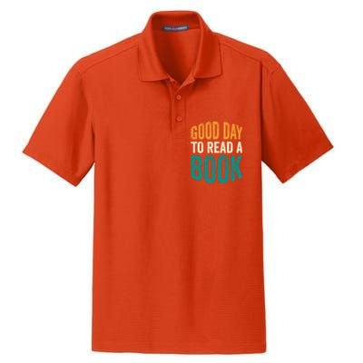 Reading Teacher Bookworm Its A Good Day To Read A Book Funny Gift Dry Zone Grid Polo