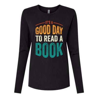 Reading Teacher Bookworm Its A Good Day To Read A Book Funny Gift Womens Cotton Relaxed Long Sleeve T-Shirt