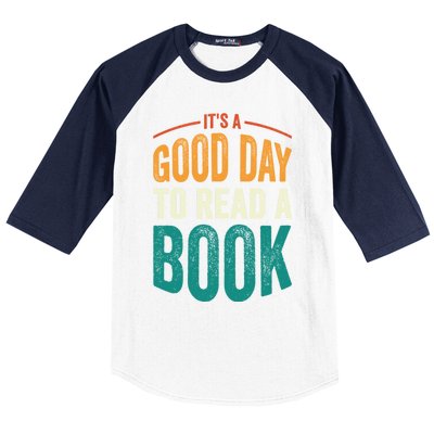 Reading Teacher Bookworm Its A Good Day To Read A Book Funny Gift Baseball Sleeve Shirt