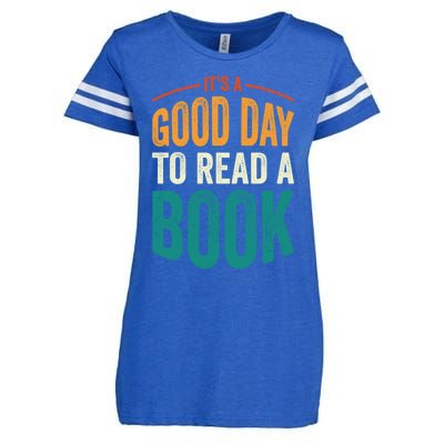 Reading Teacher Bookworm Its A Good Day To Read A Book Funny Gift Enza Ladies Jersey Football T-Shirt