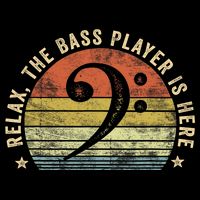 Relax The Bass Player Is Here Bassist Gifts Music Guitar Doggie Tank