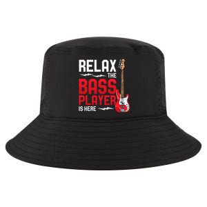 Relax The Bass Player Is Here Bass Guitar Cool Comfort Performance Bucket Hat