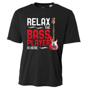 Relax The Bass Player Is Here Bass Guitar Cooling Performance Crew T-Shirt