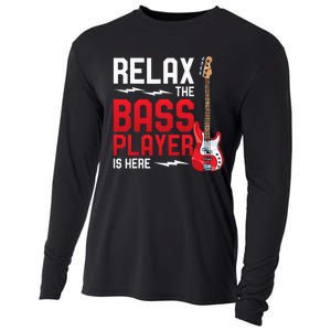 Relax The Bass Player Is Here Bass Guitar Cooling Performance Long Sleeve Crew