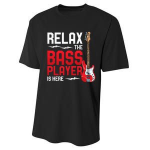 Relax The Bass Player Is Here Bass Guitar Performance Sprint T-Shirt