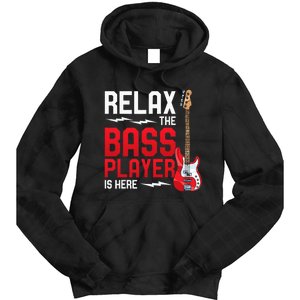 Relax The Bass Player Is Here Bass Guitar Tie Dye Hoodie