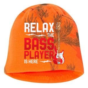 Relax The Bass Player Is Here Bass Guitar Kati - Camo Knit Beanie