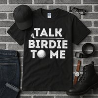 Retro Talk Birdie To Me Funny Golf Player Pun Golfer Tall T-Shirt