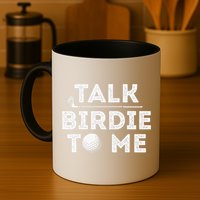 Retro Talk Birdie To Me Funny Golf Player Pun Golfer Mug