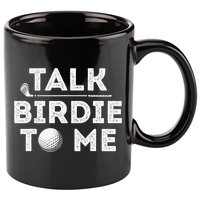 Retro Talk Birdie To Me Funny Golf Player Pun Golfer 11oz C Handle Ceramic Mug