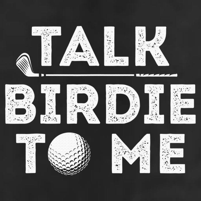 Retro Talk Birdie To Me Funny Golf Player Pun Golfer Beanie