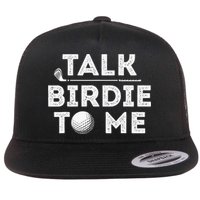 Retro Talk Birdie To Me Funny Golf Player Pun Golfer Flatbill Hat