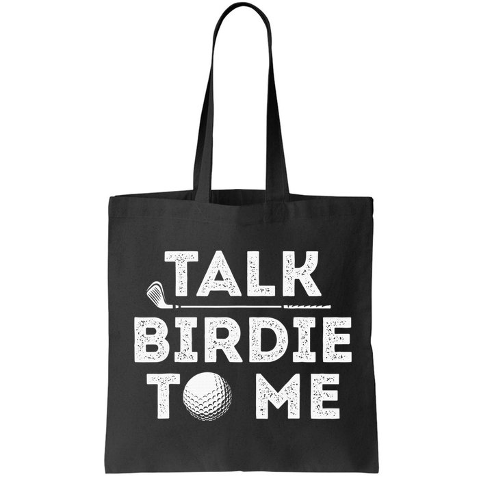 Retro Talk Birdie To Me Funny Golf Player Pun Golfer Bag