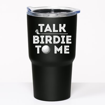 Retro Talk Birdie To Me Funny Golf Player Pun Golfer Tumbler