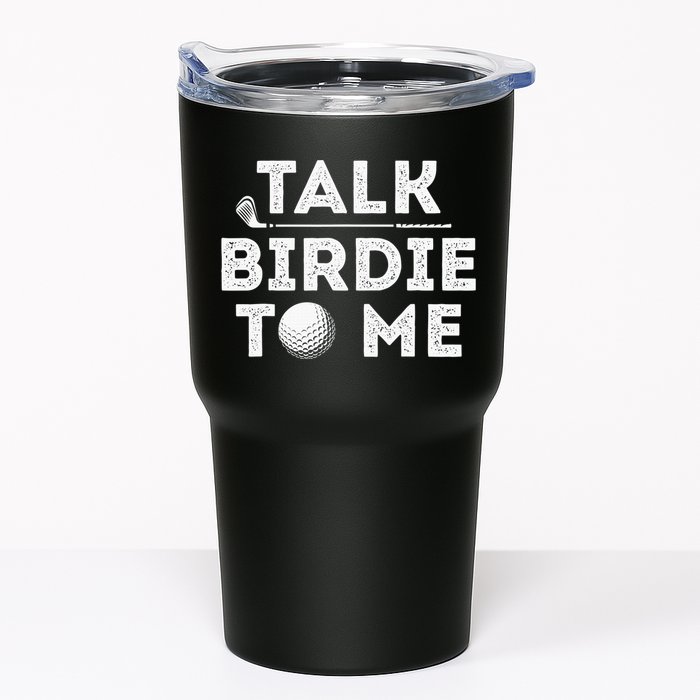 Retro Talk Birdie To Me Funny Golf Player Pun Golfer Tumbler