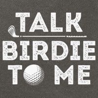Retro Talk Birdie To Me Funny Golf Player Pun Golfer Cotton Canvas Backpack
