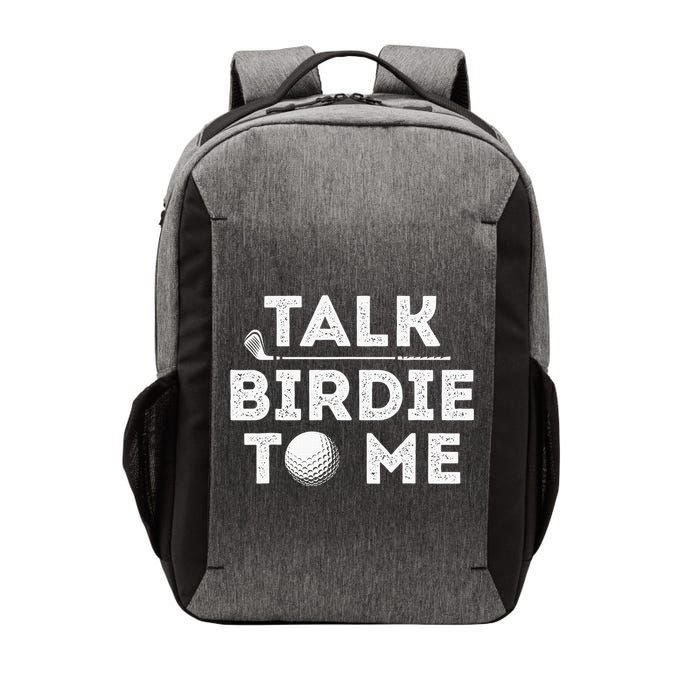Retro Talk Birdie To Me Funny Golf Player Pun Golfer Vector Backpack