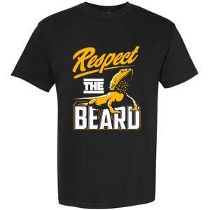 Respect The Beard Pogona & Bearded Dragon Garment-Dyed Heavyweight T-Shirt