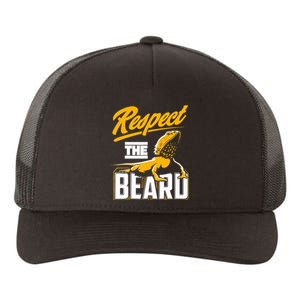 Respect The Beard Pogona & Bearded Dragon Yupoong Adult 5-Panel Trucker Hat