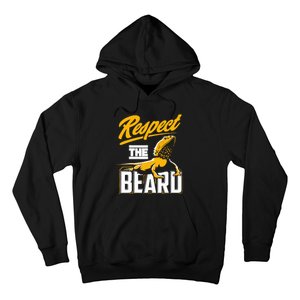 Respect The Beard Pogona & Bearded Dragon Hoodie