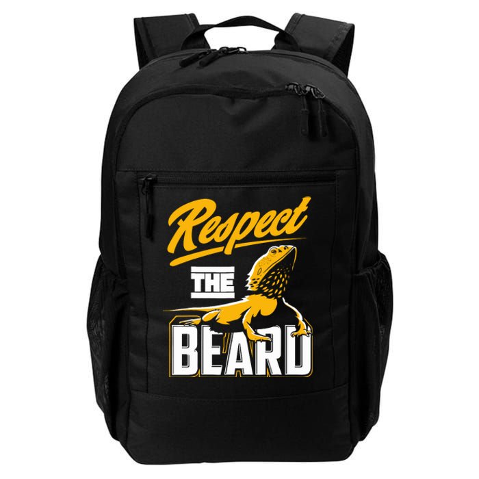 Respect The Beard Pogona & Bearded Dragon Daily Commute Backpack