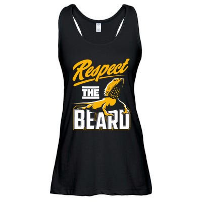 Respect The Beard Pogona & Bearded Dragon Ladies Essential Flowy Tank