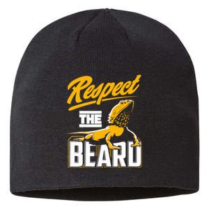 Respect The Beard Pogona & Bearded Dragon Sustainable Beanie