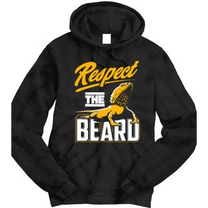 Respect The Beard Pogona & Bearded Dragon Tie Dye Hoodie