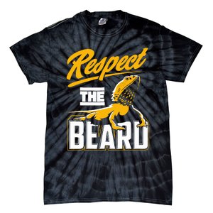 Respect The Beard Pogona & Bearded Dragon Tie-Dye T-Shirt