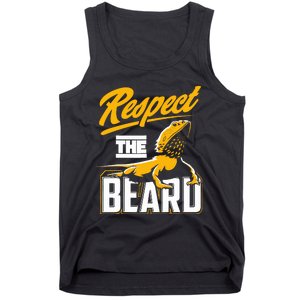 Respect The Beard Pogona & Bearded Dragon Tank Top