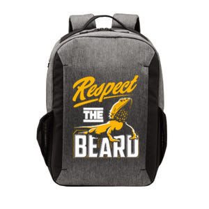 Respect The Beard Pogona & Bearded Dragon Vector Backpack