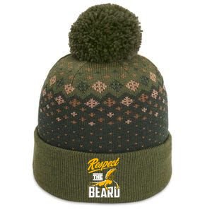 Respect The Beard Pogona & Bearded Dragon The Baniff Cuffed Pom Beanie