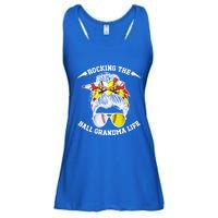 Rocking The Ball Grandma Life Softball Baseball Grandma Gift Ladies Essential Flowy Tank