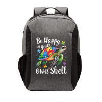 Rainbow Turtle Be Happy In Your Own Shell Autism Awareness Vector Backpack