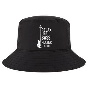 Relax The Bass Player Is Here Bass Guitar Cool Comfort Performance Bucket Hat