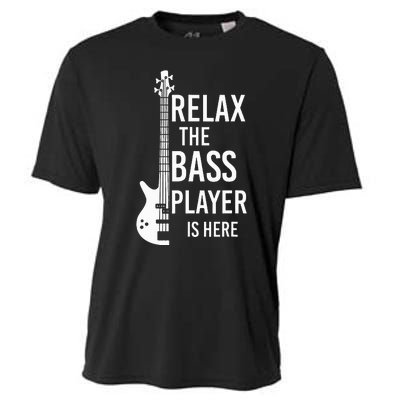 Relax The Bass Player Is Here Bass Guitar Cooling Performance Crew T-Shirt