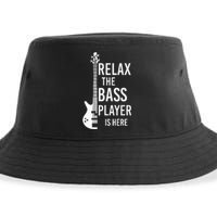 Relax The Bass Player Is Here Bass Guitar Sustainable Bucket Hat