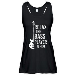 Relax The Bass Player Is Here Bass Guitar Ladies Essential Flowy Tank