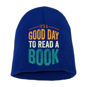 Reading Teacher Bookworm Its A Good Day To Read A Book Cool Gift Short Acrylic Beanie