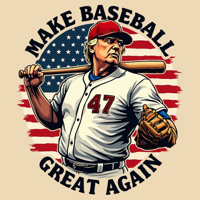 Retro Trump Baseball Jersey Make Baseball Great Again Drawstring Bag